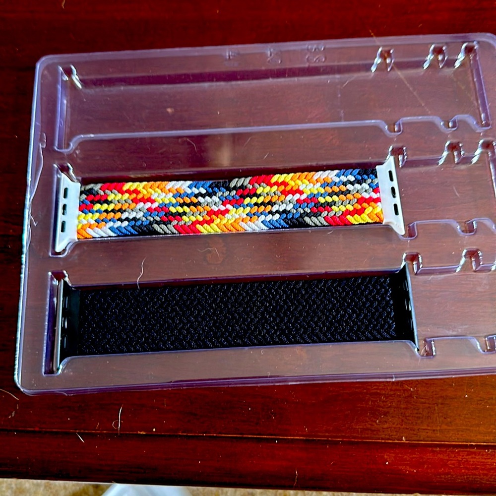 Generic elastic watch bands.  These are very comfortable.